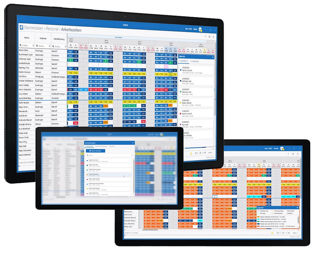 Arbeitszeitenplanung_01 Dinob-Arbeitszeitenplaner