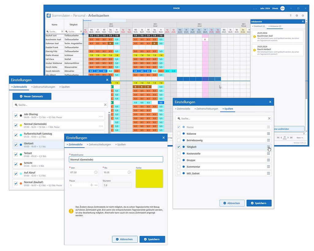 Arbeitszeitenplanung_03 Dinob-Arbeitszeitenplaner