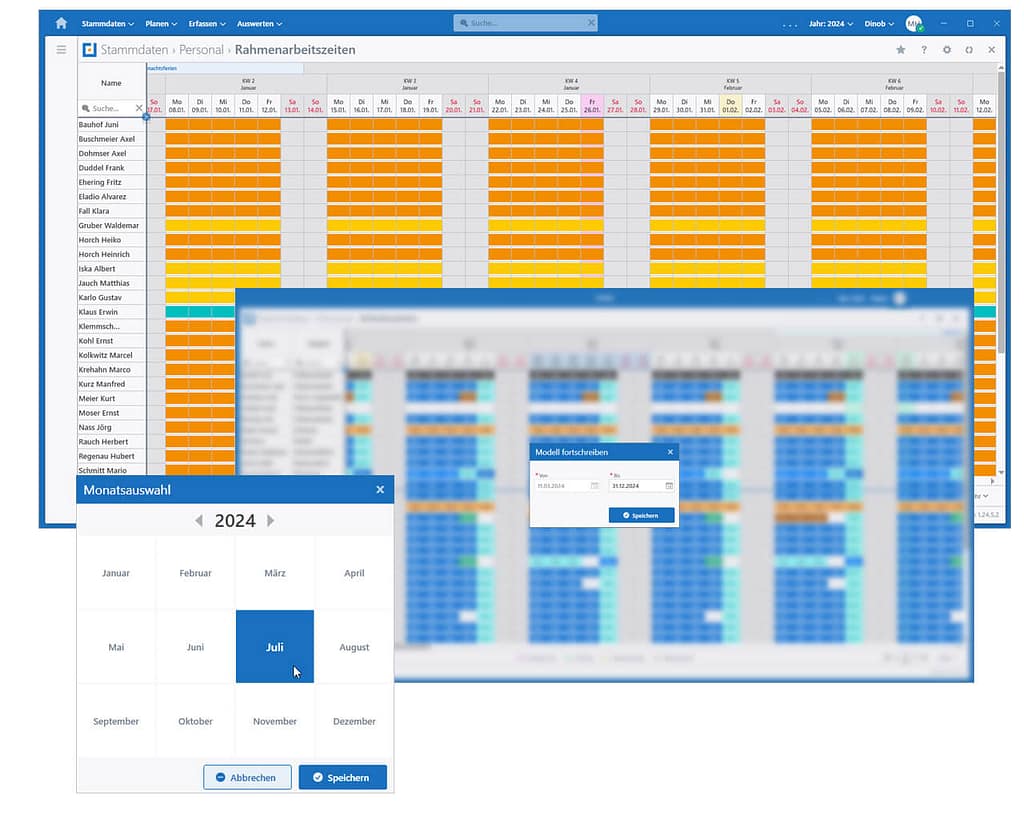 Arbeitszeitenplanung_04 Dinob-Arbeitszeitenplaner
